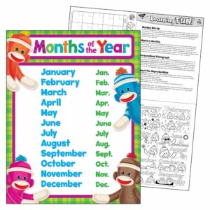 months-year-sock-monkeys-learning-chart