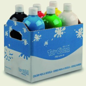 paint-tempera-superwashable-ready-mix-6-colours-1000ml-bulk-pack