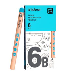 pencils-6b-6-pieces-thick-triangular-mideer